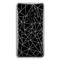Geometrische lijnen wit: Xiaomi Mi Mix 2 Transparant Hoesje