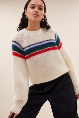 By-Bar Liam stripe pullover | off white