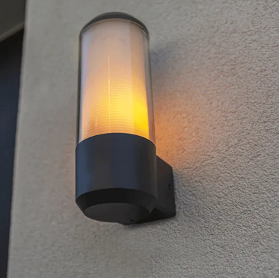 Buitenlamp Grijs E27 fitting Heros 26cm modern