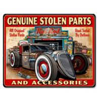 Genuine Stolen Parts And Accessories Zwaar Metalen Bord 40 x 30 cm