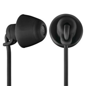 Thomson EAR3008BK Piccolino In Ear oordopjes Kabel Zwart Noise Cancelling Headset, Volumeregeling