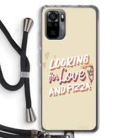 Pizza is the answer: Xiaomi Redmi Note 10 Pro Transparant Hoesje met koord