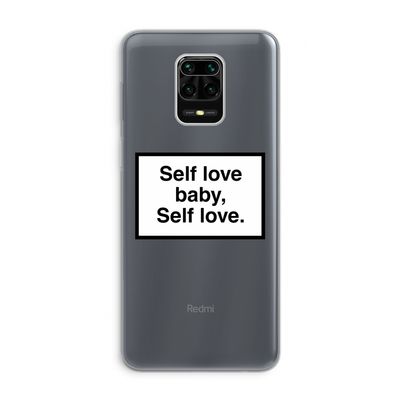 Self love: Xiaomi Redmi Note 9 Pro Transparant Hoesje