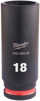 Milwaukee Accessoires shockwave slagdop 3/8" diep 18mm | 1 stuk - 4932480292