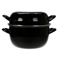Cosy & Trendy Mosselpan Zwart - ø 24 cm / 5 Liter