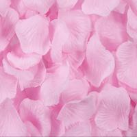 1000 PCS kunstmatige bruiloft steeg bloemblaadjes bloemen bruiloft decoraties (lichtroze)
