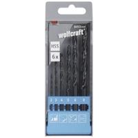 HSS Metaal-spiraalboorset 6-delig Wolfcraft 8453000 Rollenwals Cilinderschacht 1 set(s)