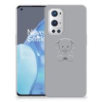 OnePlus 9 Pro Telefoonhoesje met Naam Grijs Baby Olifant