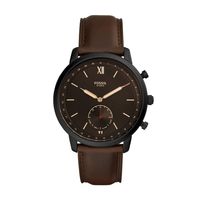 Horlogeband Fossil FTW1179 Leder Bruin 22mm