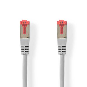 CAT6-kabel | RJ45 Male | RJ45 Male | SF/UTP | 0.50 m | Rond | PVC | Grijs
