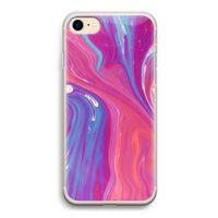 Paarse stroom: iPhone 7 Transparant Hoesje