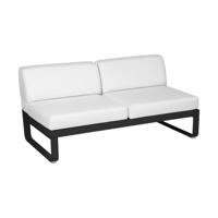 Fermob Bellevie 2-zitsmodule loungebank Liquorice - Off-White