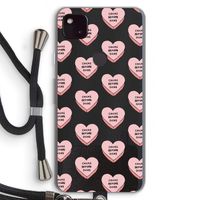 Chicks before dicks: Pixel 4a 5G Transparant Hoesje met koord