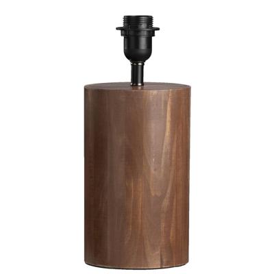 Leen Bakker - Lampvoet Kengi - Hout - Bruin - 14x14x32 Cm
