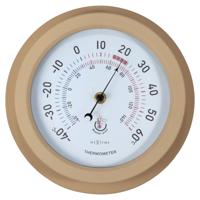 Weerbestendige thermometer - 22 cm - metaal - gegalvaniseerd - lelie
