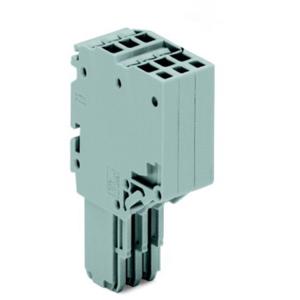 WAGO 2020-206/124-000 Connector, female Grijs 25 stuk(s)