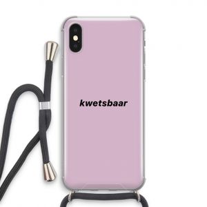 kwetsbaar: iPhone X Transparant Hoesje met koord