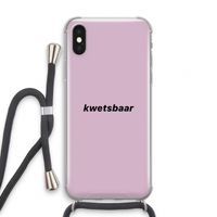 kwetsbaar: iPhone X Transparant Hoesje met koord