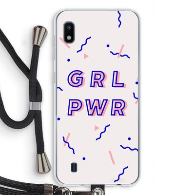 GRL PWR: Samsung Galaxy A10 Transparant Hoesje met koord