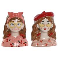 Home ESPRIT Multicolour Dolomite Stads 21 x 14,5 x 27 cm (2 Stuks)