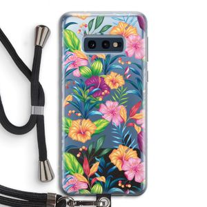 Tropisch 2: Samsung Galaxy S10e Transparant Hoesje met koord