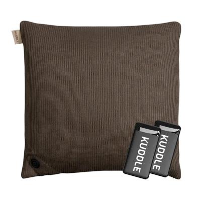 Kuddle Warmtekussen - 45x45cm Mocha Brown - 2 Powerbanks