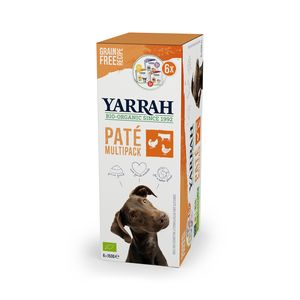 Yarrah Organic dog food multi pack Rundvlees, Kip, Turkije Volwassen 900 g