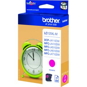 Brother LC-125XLM inktcartridge 1 stuk(s) Origineel Extra (Super) hoog rendement Magenta