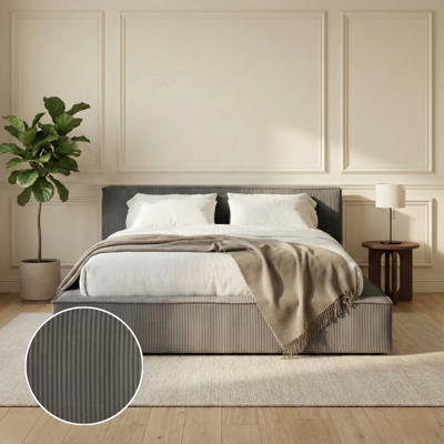 Boxspring Met Opbergruimte Amour Cosy - Antraciet - Dekbed-Discounter.nl Boxspring Met Opbergruimte Amour Cosy - Antraciet - Dekbed-Discounter.nl