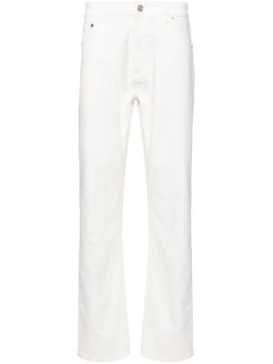 ETRO jean droit à motif cachemire en jacquard - Blanc