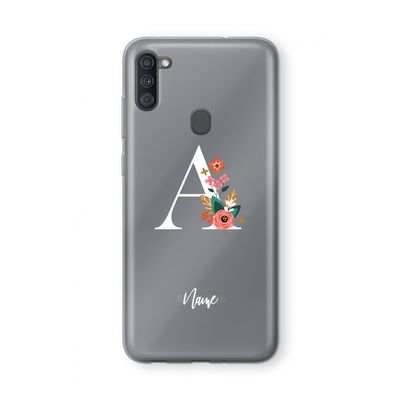 Pink Bouquet: Samsung Galaxy A11 Transparant Hoesje