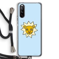 Kleine leeuw: Sony Sony Xperia 10 III Transparant Hoesje met koord