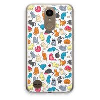 Kleurrijke katten: LG K10 (2017) Transparant Hoesje