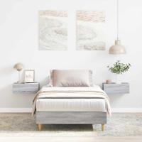 Bedframe Grijs sonoma 90 x 200 cm Bewerkt hout