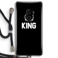 King zwart: Xiaomi Mi Mix 2 Transparant Hoesje met koord