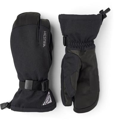 Hestra Powder Gauntlet 3 Vinger Handschoen Black 9