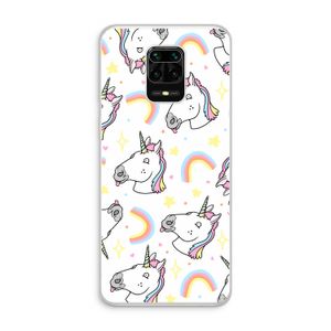 Rainbow Unicorn: Xiaomi Redmi Note 10 Lite Transparant Hoesje