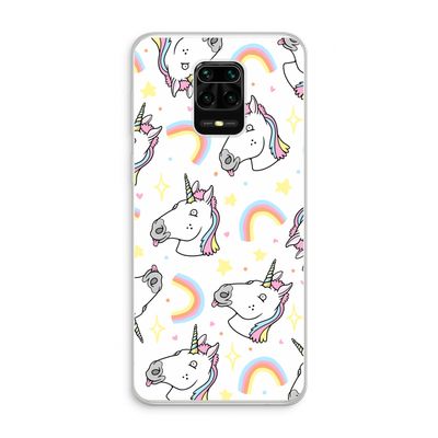 Rainbow Unicorn: Xiaomi Redmi Note 10 Lite Transparant Hoesje