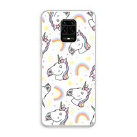 Rainbow Unicorn: Xiaomi Redmi Note 10 Lite Transparant Hoesje
