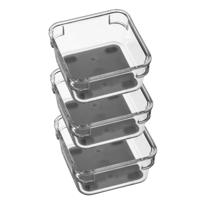 Keuken lade organizer bakje - Set van 6x stuks - 1-vaks - Tidy Smart serie - kunststof - 9 x 9 x 4,5