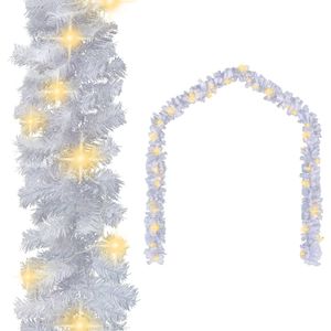 VidaXL Kerstslinger met led-lampjes 5 m wit