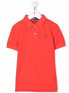 Ralph Lauren Kids polo à logo brodé - Rouge