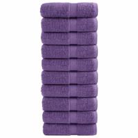 VidaXL Gastendoekjes solund 10 st 600 g/m² 30x50 cm paars