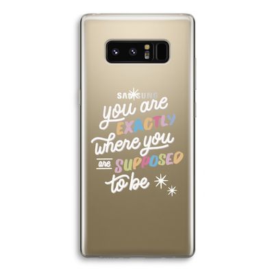 Right Place: Samsung Galaxy Note 8 Transparant Hoesje