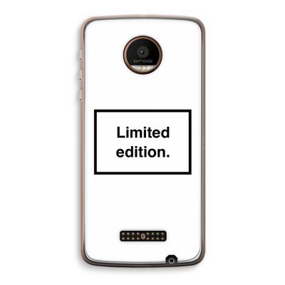 Limited edition: Motorola Moto Z Force Transparant Hoesje