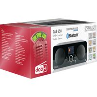 Schwaiger DAB650513 Internetradio DAB+, Internet USB, Bluetooth, WiFi, AUX, Internetradio Zwart - thumbnail