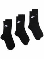 Nike lot de trois paires de chaussettes à logo imprimé - Noir - thumbnail