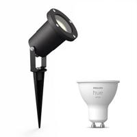 Philips Puled Prikspot - Zwart - 1 lichtpunt - Incl. Hue White GU10