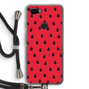 Watermelon: Pixel 3a Transparant Hoesje met koord