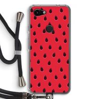 Watermelon: Pixel 3a Transparant Hoesje met koord